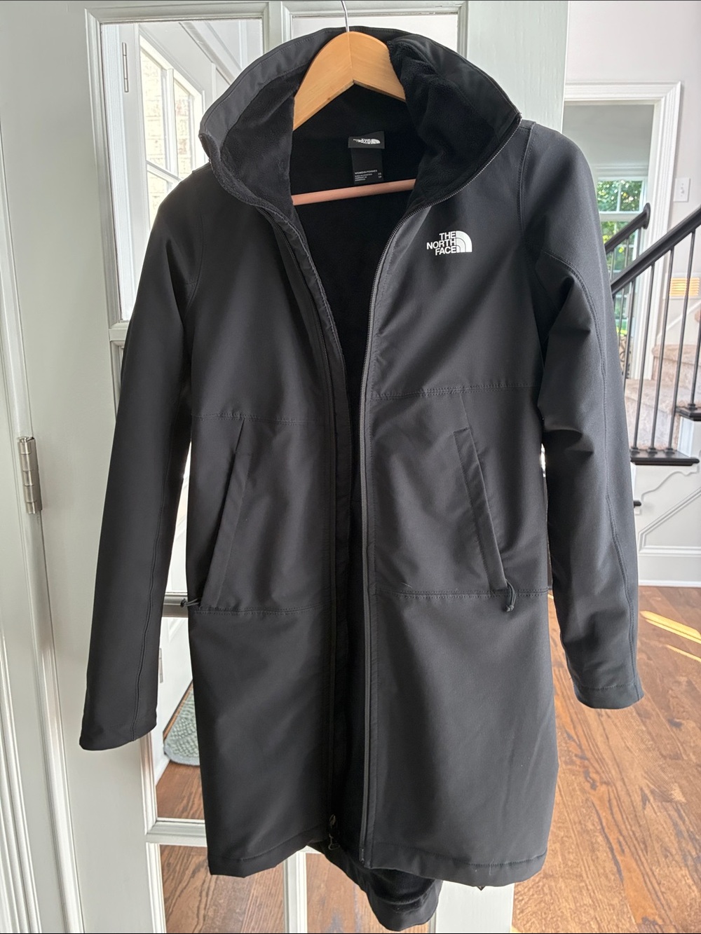The North Face Women's Black Hooded Trench Coat